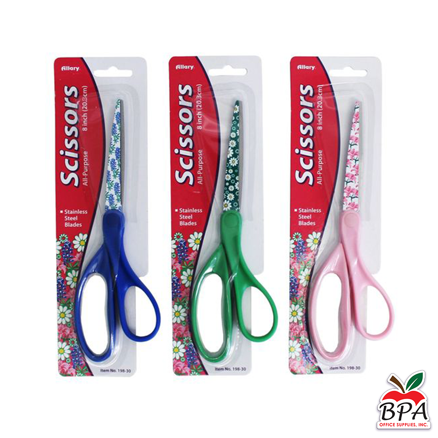 Allary • Tijera  Stainless Steel" de 8" (modelo: Flowers 198-30)